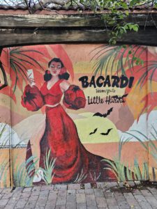 a mural of a woman in a red dress in Little Havana,Miami