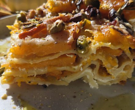 Kürbis-Lasagne mit Ricotta