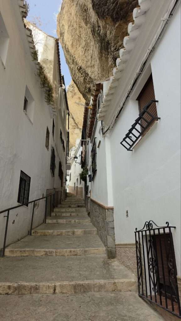 Ronda mit Kind: Setenil de las Bodegas, weiße Dörfer und Andalusiens Olivenöl-Paradies 8 Ronda mit Kind: Setenil de las Bodegas, weiße Dörfer und Andalusiens Olivenöl-Paradies Ronda mit Kind – Gasse unter den Felsen in Setenil de las Bodegas
