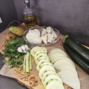 Zuchini_Birnen_Salat_Holzbrett2